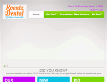 Tablet Screenshot of koentzdmd.com